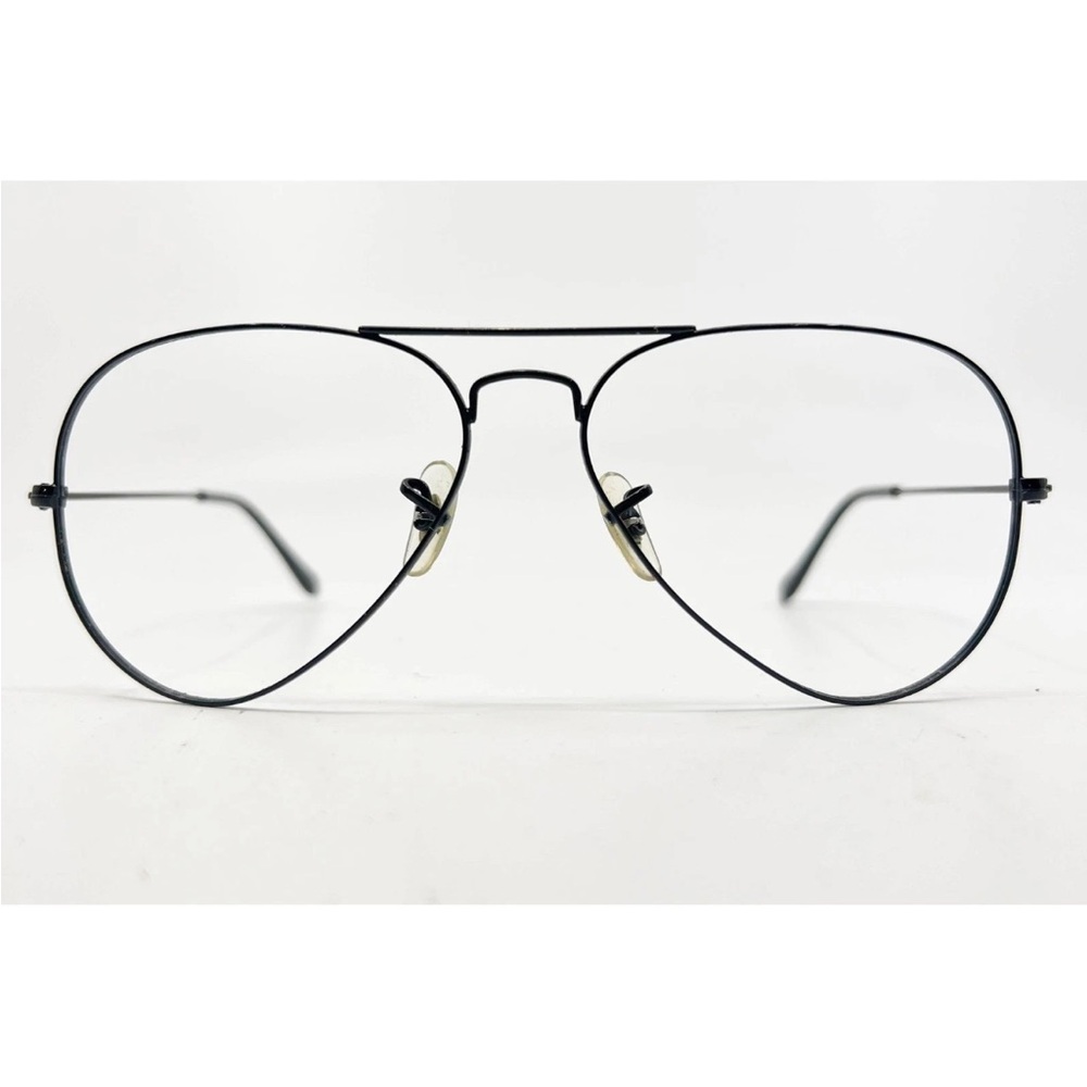 Ray-Ban Black Aviator frame only RB3025. Case and cleaning cloth included